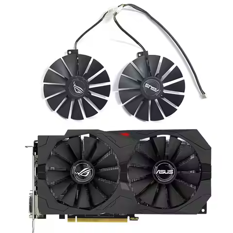 2x T129215SM FDC10M12S9-C RX580 95mm Gpu Fan Voor Asus Strix Rx 470 580 570 Gtx 1050Ti 1070Ti 1080Ti