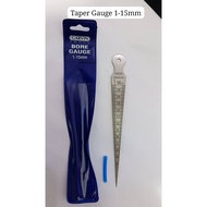 GARVIN STAINLESS STEEL BORE GAUGE ( TAPER GAUGE ) 1-15 MM