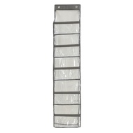 【JJL】-1 Piece 5-Shelf over the Door Hanging Pantry Organizer Room Organizer Pockets Transparent Behi