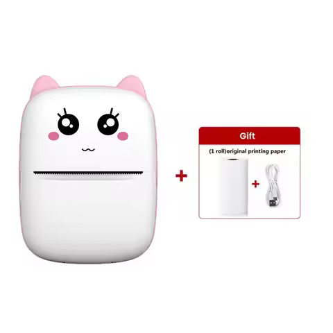 Printer Mini Label Thermal Phone Photo Small Portable Pocket Student Wrong Question Printer