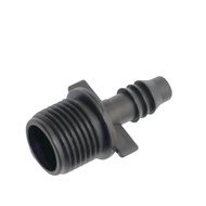 1/2 INCH OUTER THREAD CONNECTOR TO 5/16, 3/8, PE 11mm HOSE