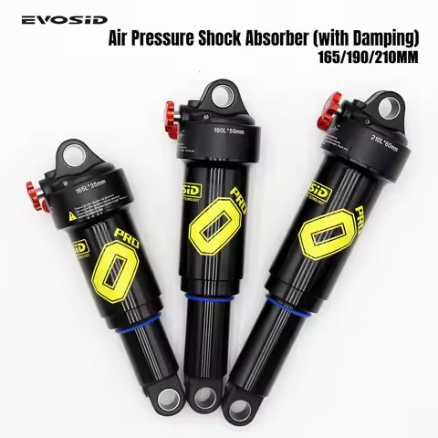 EVOSID Air Shock Absorber Rear Suspension 165/190/210mm Travel Adjustable Rebound Damping for Full S