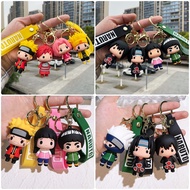 GANTUNGAN HP 3D Keychain Anime NARUTO Bag Keychain Naruto Boruto Sasuke Gaara Character Figure Keych