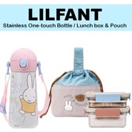 [LILFANT] MIFFY Stainless Steel One-Touch Bottle 460ml / Lunch Box & Pouch 270ml 410ml