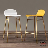 Nordic Bar Stool Home Bar Stool Modern Minimalist High Stool Bar Chair Back Light Luxury Bar Stool