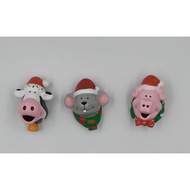 Christmas Animal magnet ( cow, mouse and pig)