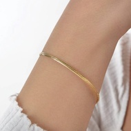 10k Gold filled Snake Chain, Bracelet For Men And Women Fashion Jewels Unisex Size 7 8