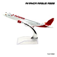 Airplane Model AVIANCA AIRBUS A320 (16 cm) Aircraft With Display Stand