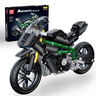 Mould King Kawasaki Ninja H2R Motorcycle Kit Building Sets, 23002 Ninja Motorcycle Model Kit Buildin