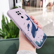 เคสปลาวาฬในฝัน Xiaomi Redmi Note 9 9S 8 7 Pro Max Redmi 9 9A 9C 9T รู้สึกสบาย ซิลิโคนเหลว