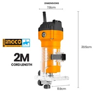 Máy phay gỗ Máy cắt mép đầu 6mm 600W INGCO PLM5002 PLM6001