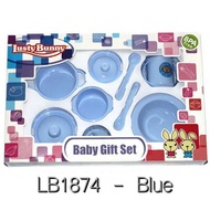 LUSTY BUNNY BABY GIFT/ FEEDING SET LARGE 9IN1 [LB1874]