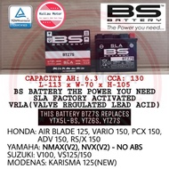 BS BATTERY BTZ7S(6.3AH)This Battery BTZ7S Replaces YTX5L-BS, YTZ6S(V), YTZ7S(V)