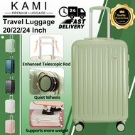KAMI Luggage Suitcase Boarding Case 20/22/24 Inches Waterproof Suitcase Silent Universal Wheel