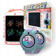 2023 Award-Winning Bemi Linko Smartwatch &amp; Doodle Tablet Set for Kids: 4G LTE Health and Location Monitoring, Interactive Purple/Pink Design in Unique Gift Packaging