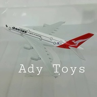 16cm QANTAS 380 A380 747 B747 Diecast Metal Miniature Display Children's Collection Gift