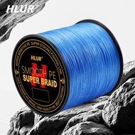 HLUR 4 Strands Braided Fishing Line 15LB-83LB Braid Line Zero Stretch & Anti-Bite Coating for Freshw