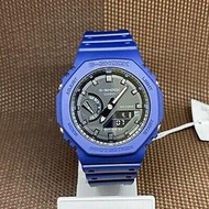 CASIO 國隆 手錶專賣店 G-SHOCK GA-2100-2A  八角 炫藍 雙顯男錶 防水200米 GA-2100