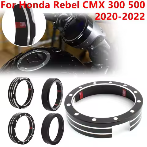REBEL300 REBEL500 Motorcycle Speedometer Gauge Instrument Meter Ring Cover For Honda rebel 500 rebel