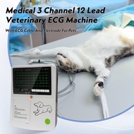A3-12 Veterinary Electrocardiograph 3 Channel 12 Lead Touch Screen Veterinary ECG Machine With ECG C