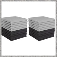 (DGHV) 24 Pcs Acoustic Foam BoardStudio Wedge TileAcoustic Foam Soundproof Pyramid Studio Treatment 