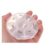 2 Pcs Portable Weekly Pill Box Storage Case * Pill Case Container Mini Medicine Organizer Tablet Dispenser