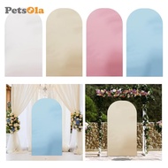 [PETSOLA] Arch Backdrop Cover Backdrop Stand Cover Arched Backdrop Portable Wedding Arch Cover for B