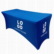 5 feet Table Cloth for Event Folding Table Meja Lipat With Custom Logo *Table Cloth With Logo Only