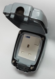 MK Masterseal™ Compact Weatherproof Switch Socket Outlet 13A IP66