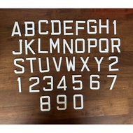 Number Kristal Putih (Untuk Nombor Plate Kereta) (6.0cm x 4.0cm) White Crystal License Plate Number 