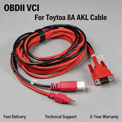 For Toyota 8A AKL Cable Non-Smart Key All Keys Lost Adapter Work With APB112 And G-Box2 G BOX2 Car D