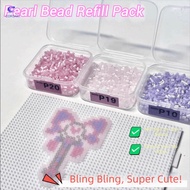 CORSAKI Pearlescent Perler Bead, Heat Press Handmade Perler Beads, Gifts 23 Colors 2.6mm Handmade DI