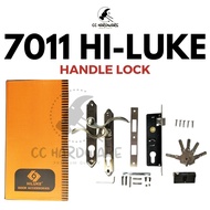 [READY STOCK] Hi-Luke 7011 Handle Lock Set – Heavy Duty Main Door Lock with 5 Keys & Stylish Lever