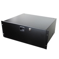 4U Black Rack Drawer with Slam Latch and Key Lock Part No. 3234LK