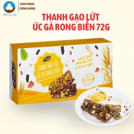 FnV brown rice bar with seaweed chicken breast 72g box protein bar breakfast bar