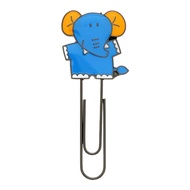 Sun-star Ginbis Kimbis Animal Biscuit Metal Bookmark Holder Large Size Paper Clip Elephant UA70593