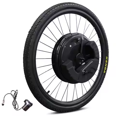 iMortor 3 Electric Bike Conversion Kit with Battery, 26" Front Motor Wheel with Tire, 25 mph Speed, 