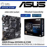 ASUS PRIME B550M-K CSM AM4 MOTHERBOARD COMBO PROCESSOR AMD AM4 RYZEN 5 5500 / AMD AM4 RYZEN 5 5600G 