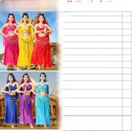 อินเดียเต้นรําเครื่องแต่งกายเวทีแสดงเต้นรําเสื้อผ้าผู้ใหญ่ Belly Dance ชุด กระโปรง < Ne3> Belly เสื้