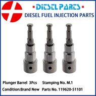 3Pcs 119620-51101 M1 Fuel Pump Element Plunger Barrel Assembly Fits Komatsu PC05-5 PC05-6 PC05-7 PC0