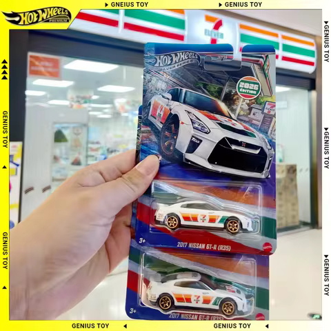 Hot Wheels Silver Series 2026 7-Eleven 711 2017 Nissan GT-R (R35) Exclusive 1:64 Diecast Metal Alloy