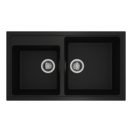 TEKA อ่างล้างจานแกรนิตสังเคราะห์ 2 หลุม LOTUS 90 2B TG Max แถมก๊อกน้ำเย็น