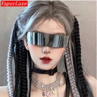 VaporLuxe Cyberpunk Steampunk Goggles - Retro Futuristic Glasses for Cosplay, Photography Props, Rav
