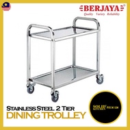 Berjaya Stainless Steel 2 Tier Dining Trolley  |  BJY-2TDT
