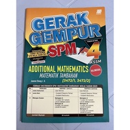[Used] Sasbadi Gerak Gempur SPM Additional Mathematics Form 4 Bilingual Matematik Tambahan Tingkatan