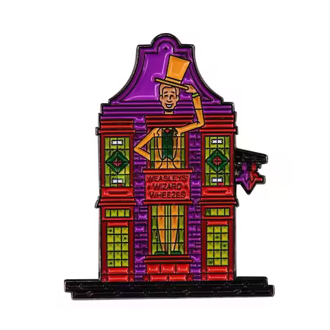 HxxP Weaslley Wizard Wheezes Enamel Pin Magic Wizarding World SHOP Brooch Bookish Fans Gift
