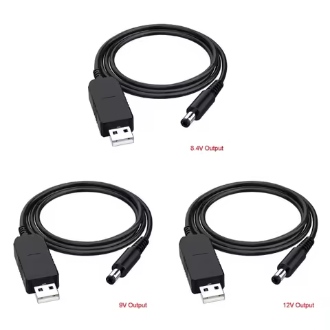 USB power boost line DC 5V to DC 8.4V/9V/12V 5.5*2.5mm 2.1x5.5mm Plug Step UP Module USB Converter A