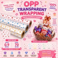 [Fast Shipping] Opp Transparent Wrapping Hamper High Quality 70 m * 0.9 meter Plastik Balut Hamper C