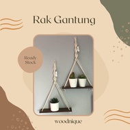 Aesthetic macrame Rope Hanging Rack