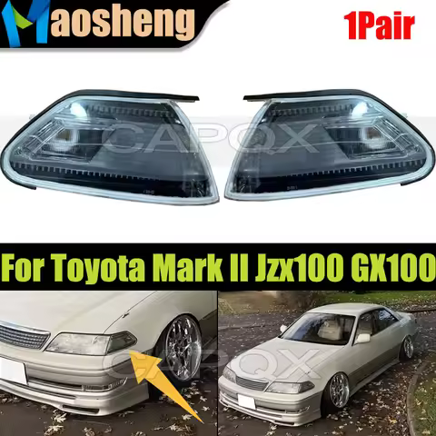 1Pair Headlight Turn Signal Indicator Corner Light For Toyota Mark II Jzx100 GX100 1997-2000 Corner